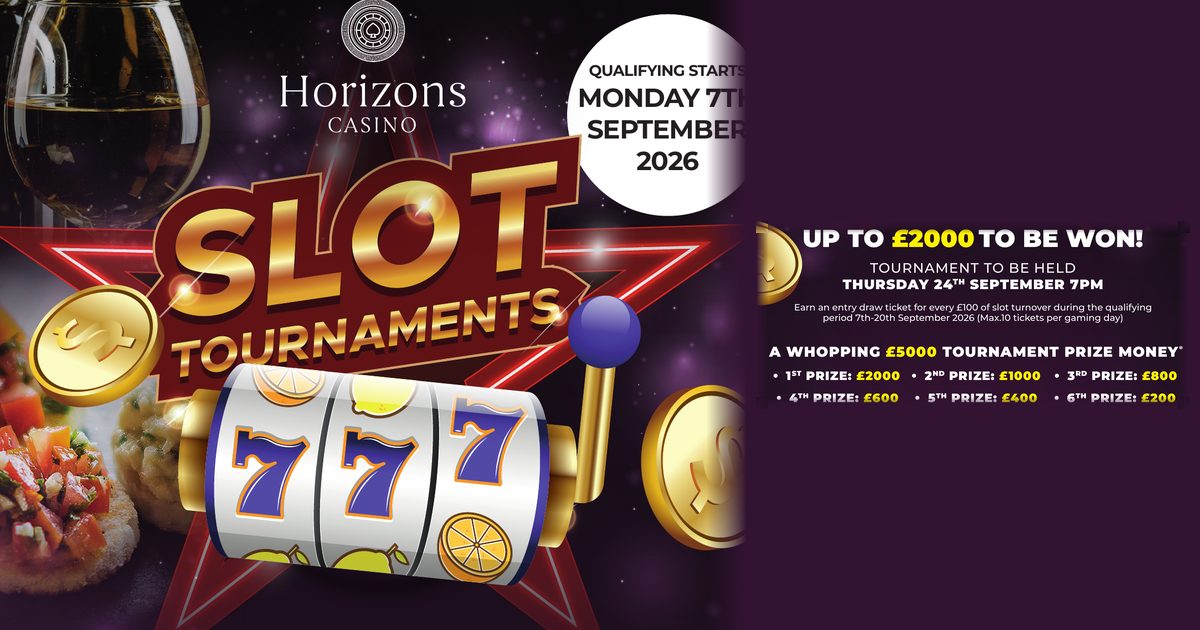 £5,000 Slot Tournament — qualifying 7 to 20 September, tournament 24 September 2026